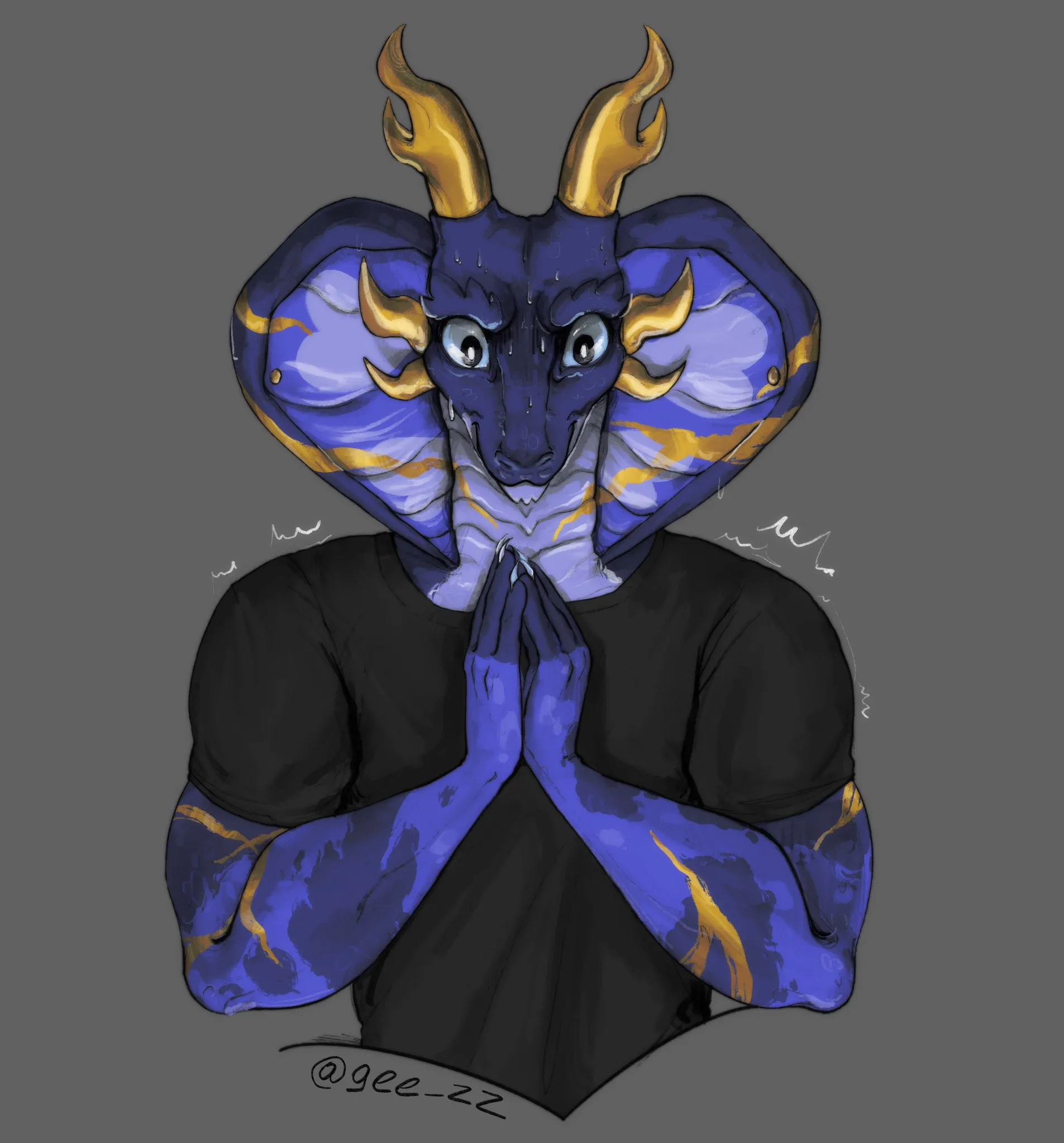 Argent looking directly at you, extremely concerned