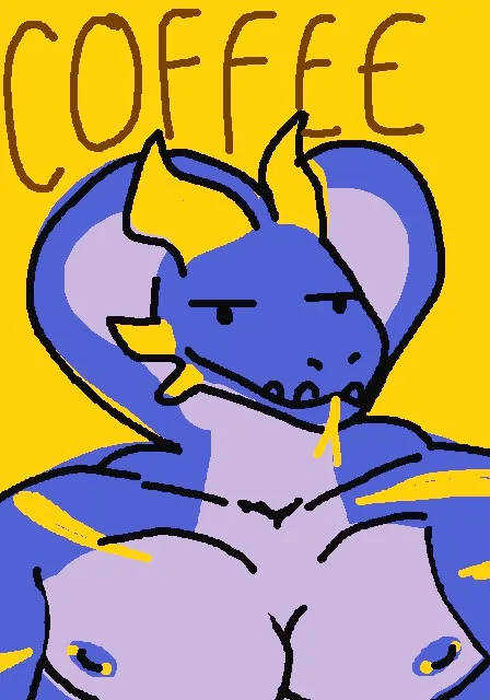 Argent drawn poorly in a video game on a yellow background