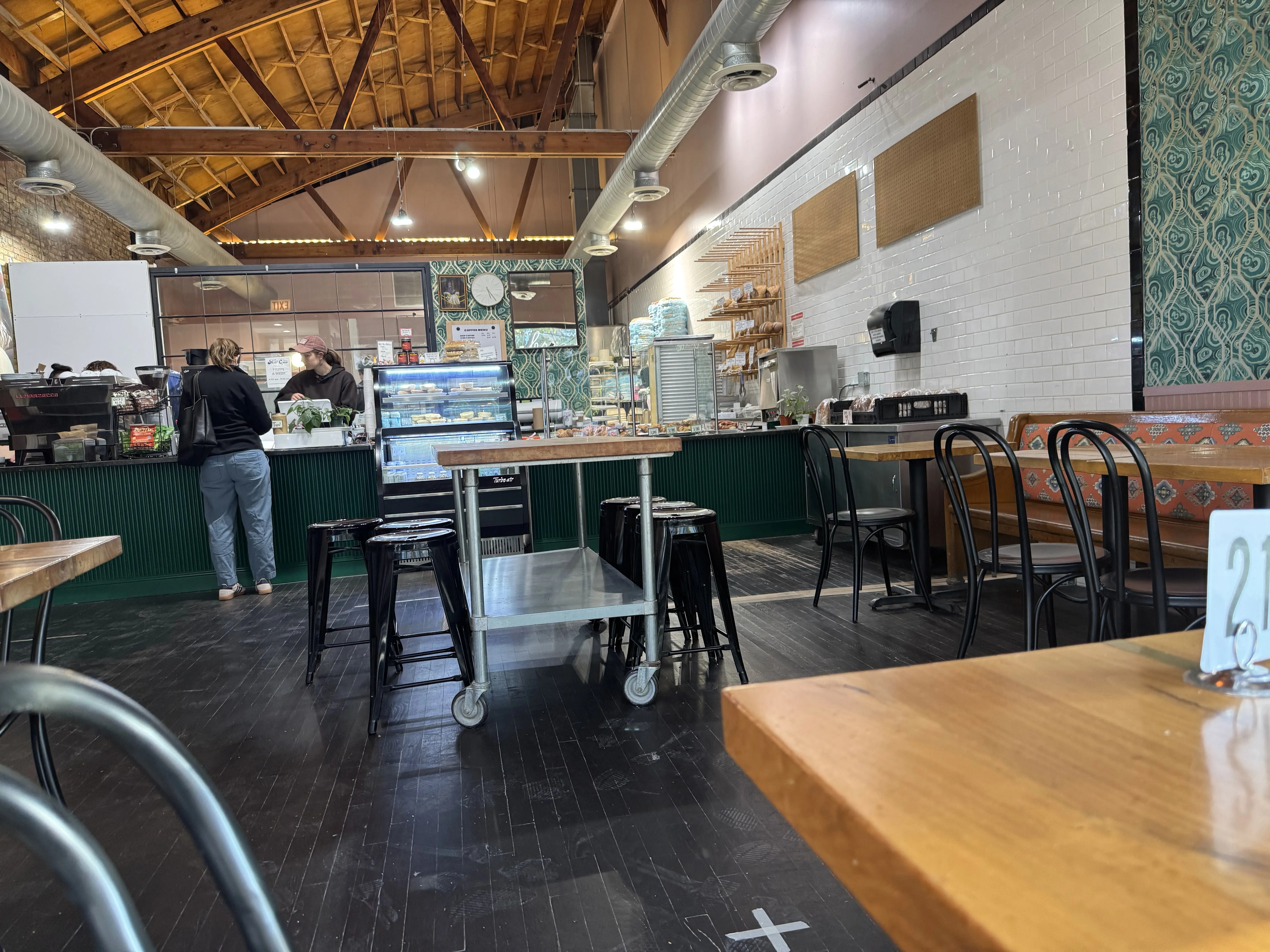Dining area pHlour bakery