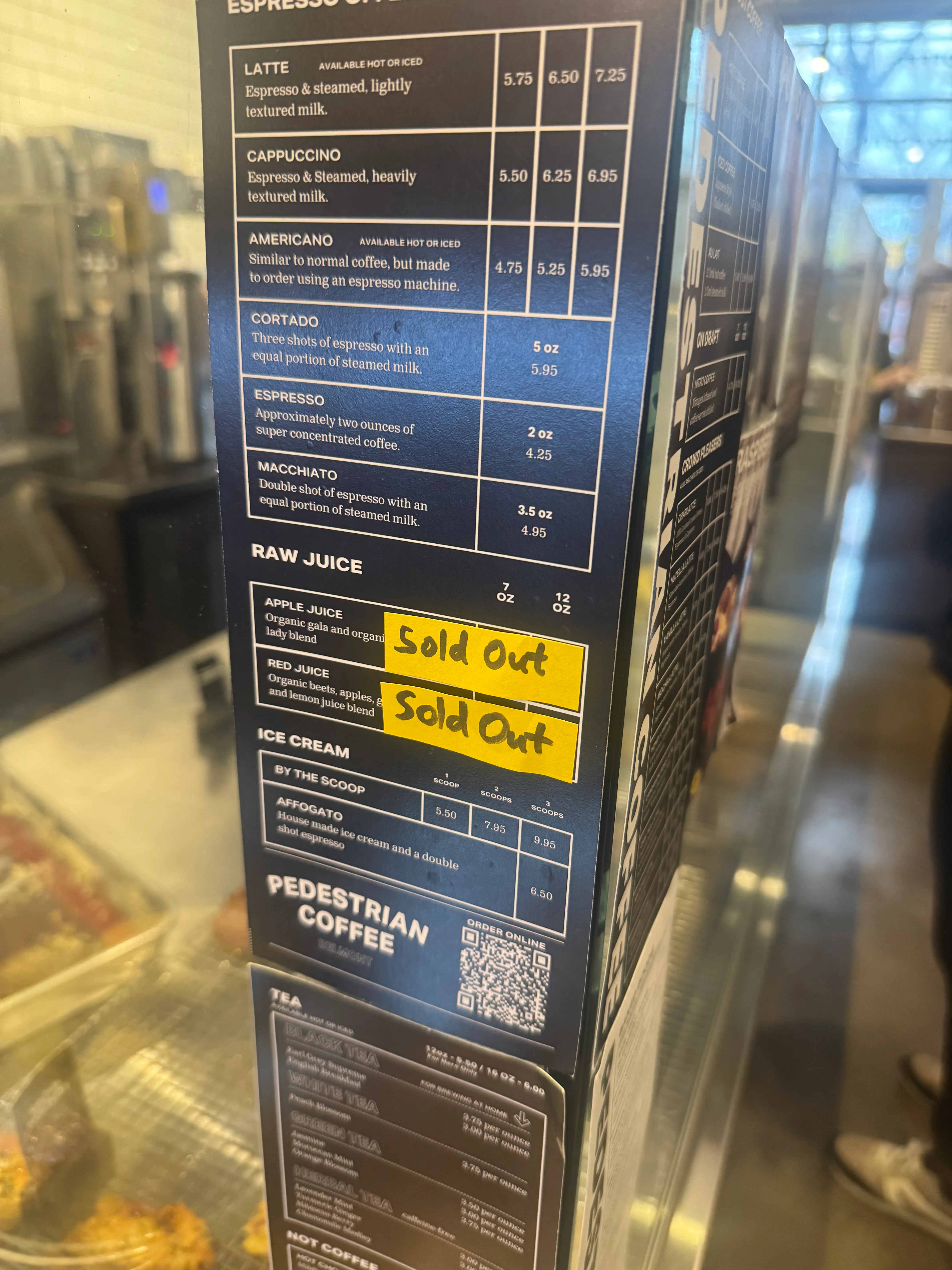 2nd photo of Pedestrian's menu