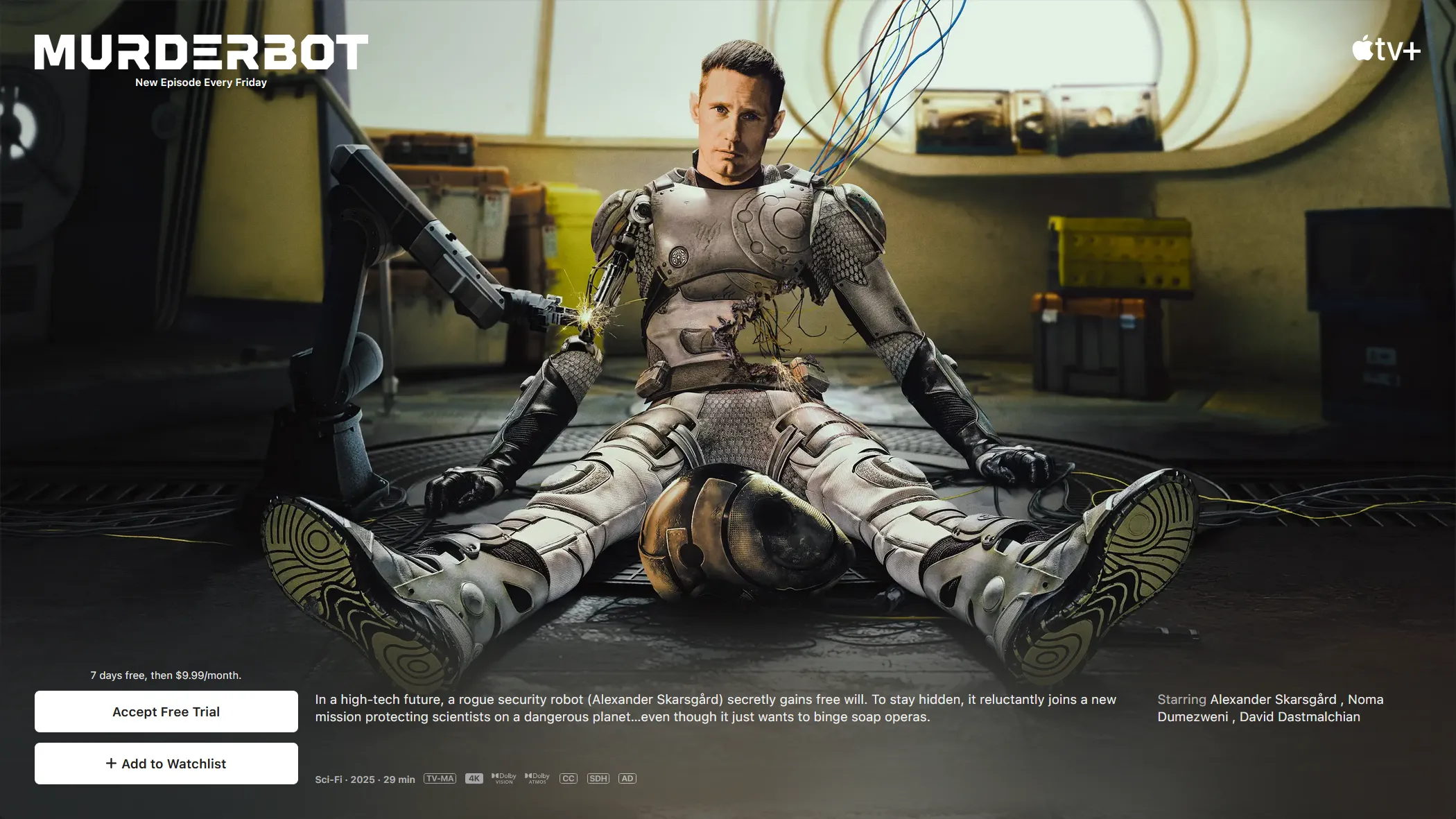 Murderbot Apple TV Show Preview Image