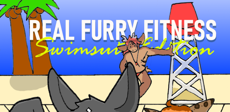 Real Furry Fitness Swimsuit Zine